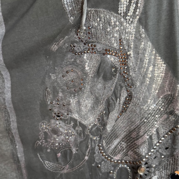AllSaints Spitalfields X Arabian Embellished Top – Size 8 - Picture 3 of 9